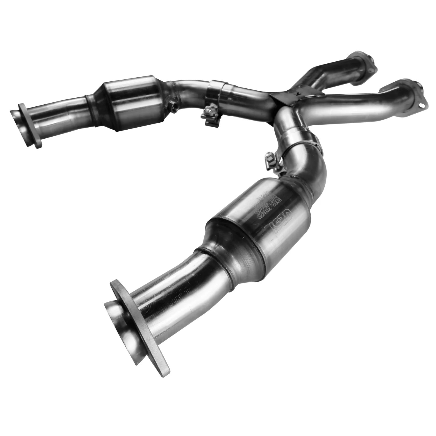 3" x 3" GREEN Catted X-Pipe. 1999-2004 Mustang. Requires Kooks Headers. - Image 2