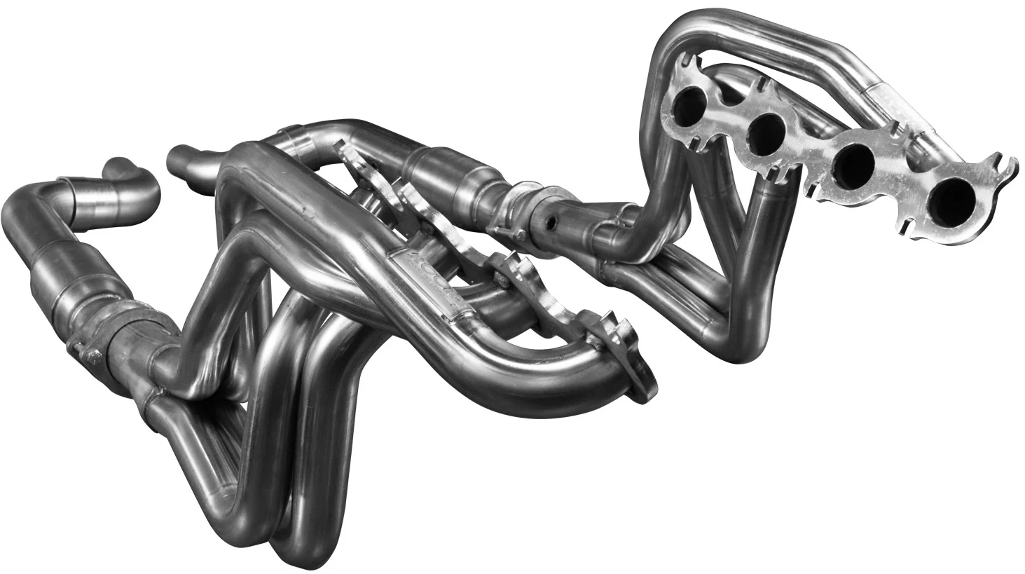 1-3/4" Stainless Headers & GREEN Catted Conn. Kit. 2015-2024 Mustang GT 5.0L. - Image 3