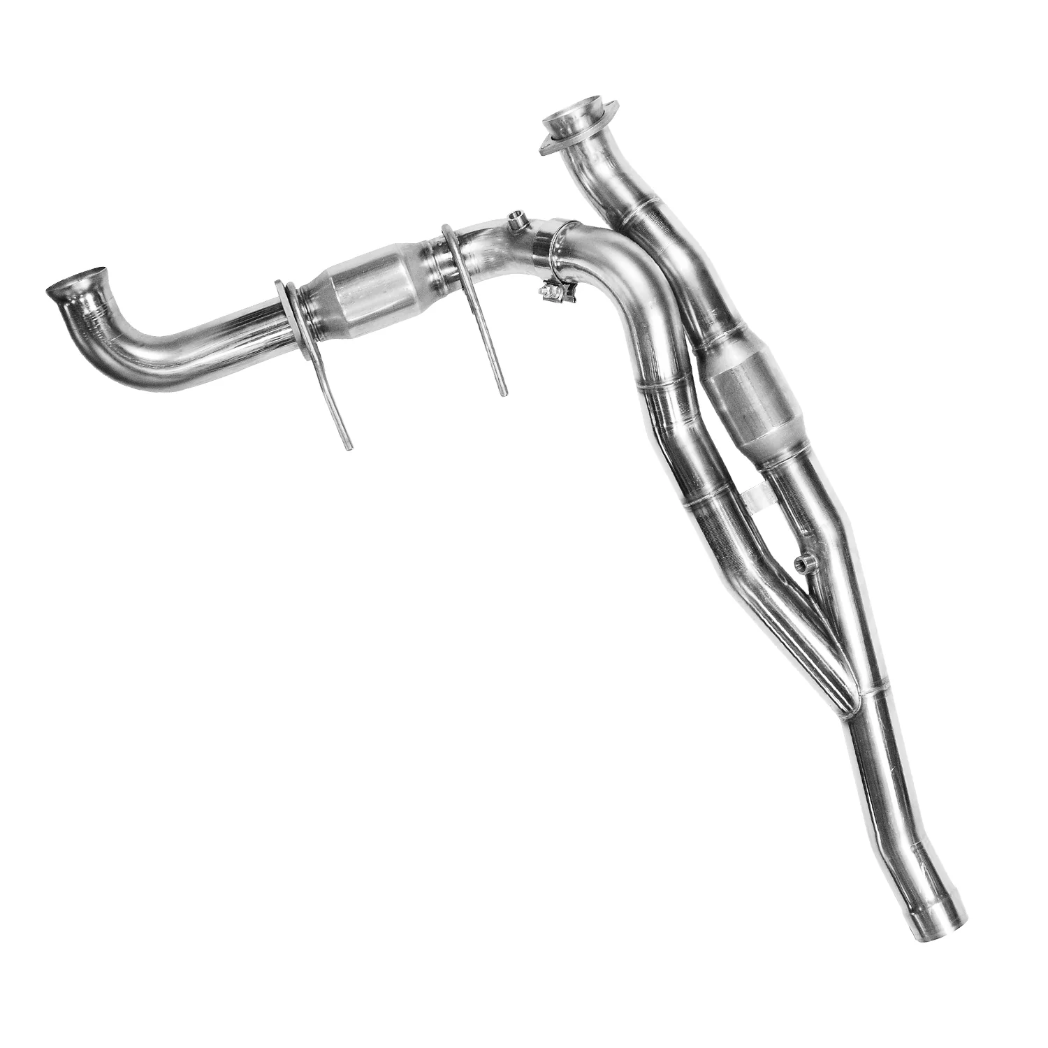 3" SS Catted Y-Pipe. 2010-2014 F150 Raptor 6.2L.  Connects to OEM. - Image 2