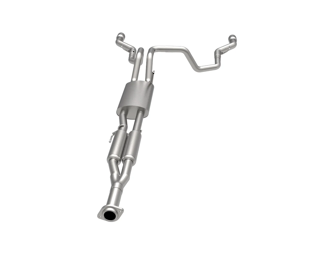 Dual Rear Exit Cat-Back w/Polished Tips. 2015-2020 F150 2.7L/3.5L/5.0L - Image 2