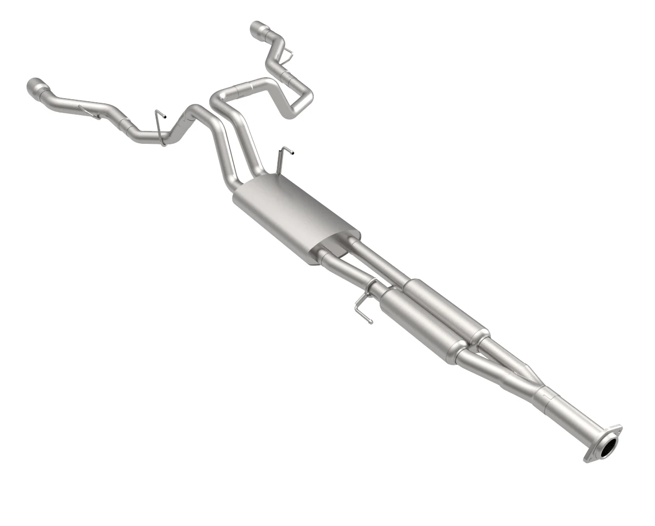 Dual Rear Exit Cat-Back w/Polished Tips. 2015-2020 F150 2.7L/3.5L/5.0L - Image 5
