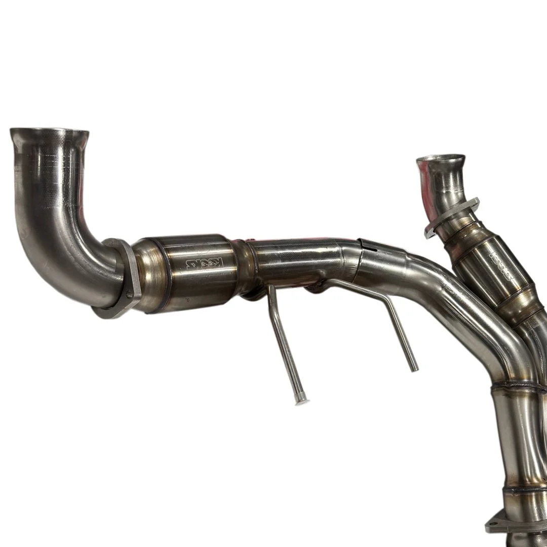 3" SS GREEN Catted Y-Pipe. 2021-2026 F150 5.0L 4V. Connects to OEM. - Image 3