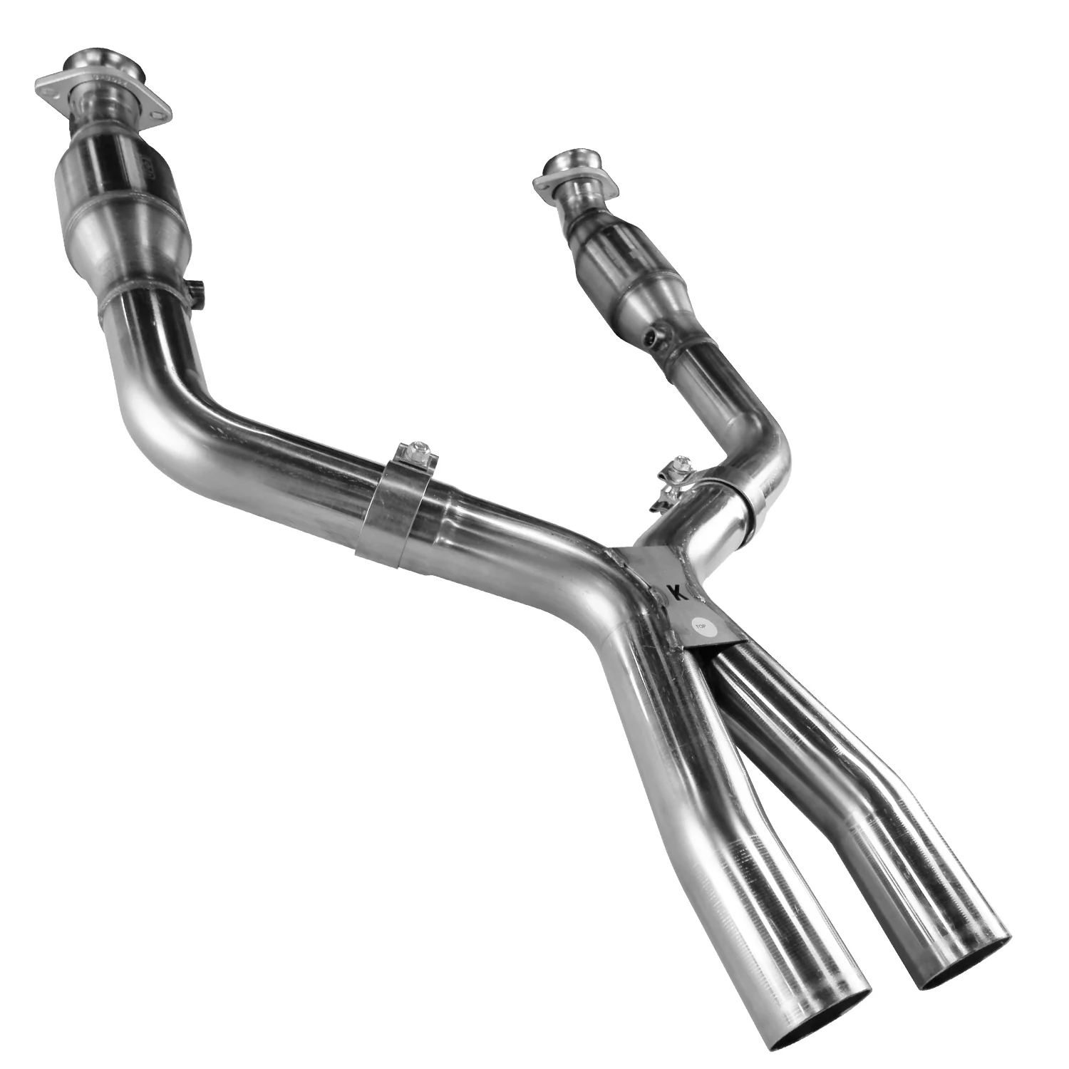 2-1/2" Catted X-Pipe. 2005-2010 Mustang GT 4.6L 3V. Requires Kooks Headers.
