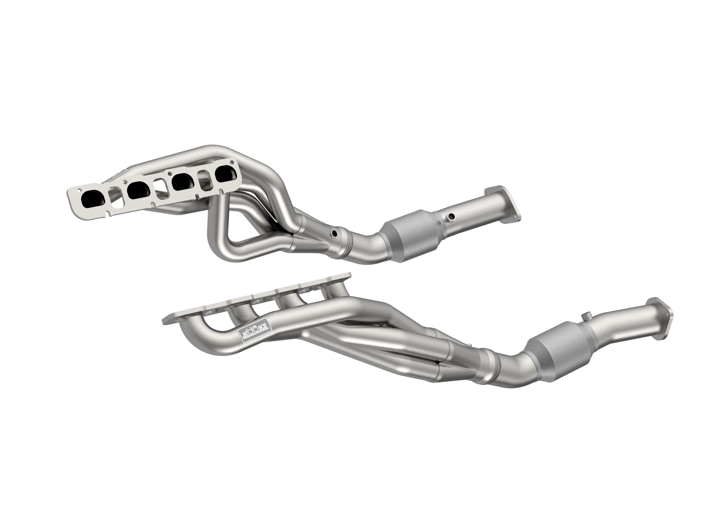 1-7/8" Stainless Header & H.O. GREEN Connections. 2021+ RAM TRX 6.2L HEMI