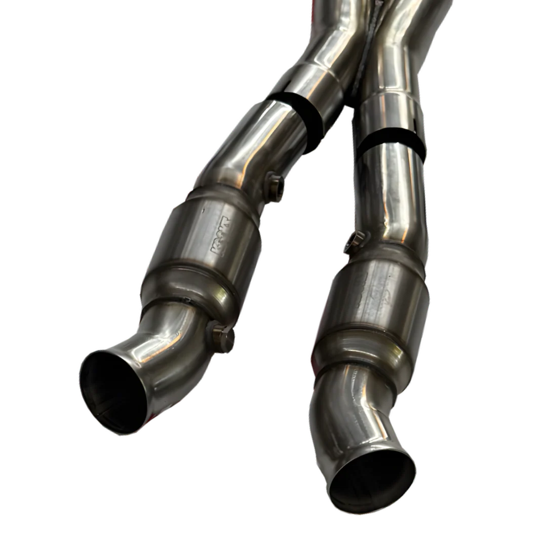 Full 3" GREEN Catted X-Pipe. 1997-2004 Corvette. Requires Kooks Headers. - Image 4