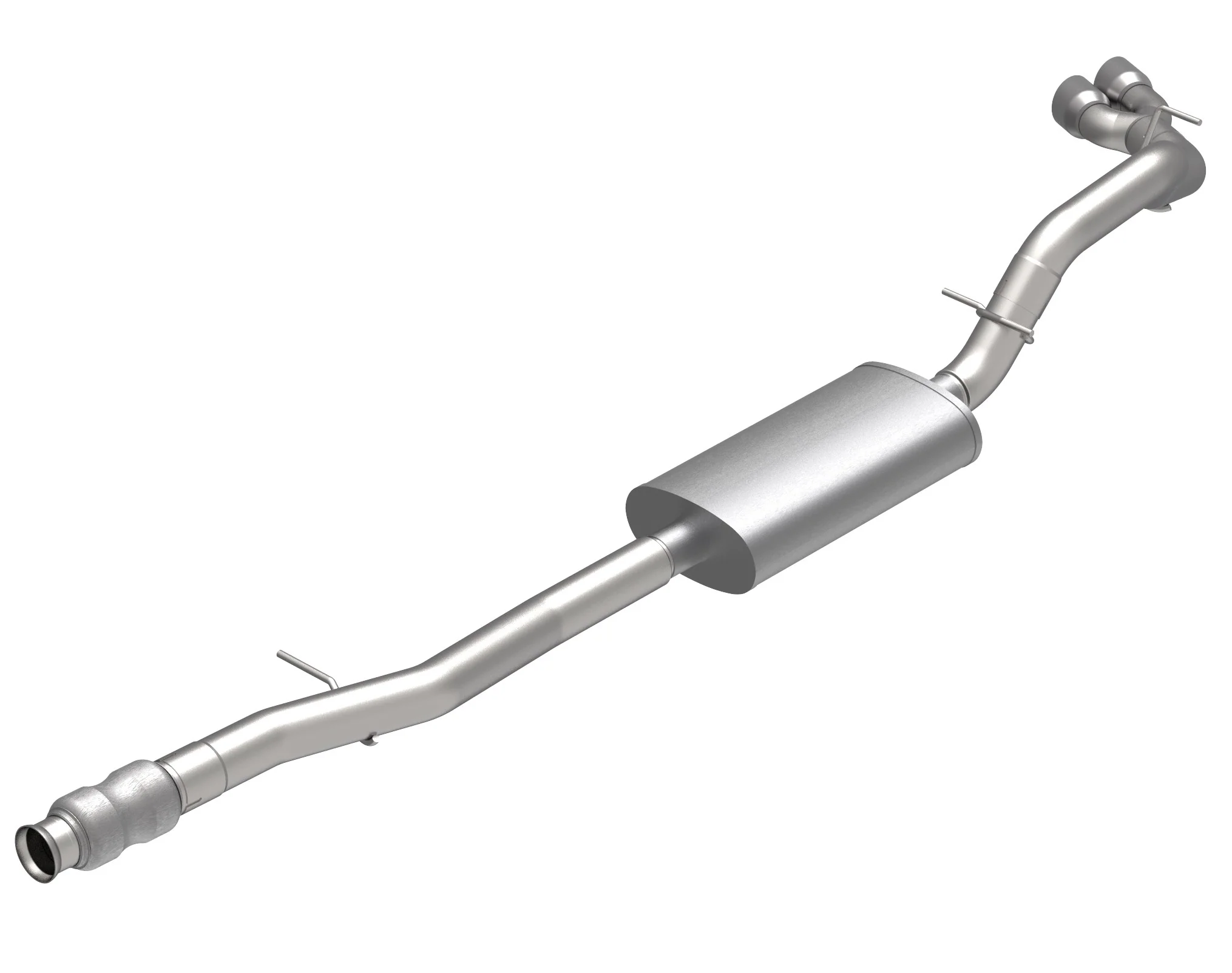 3-1/2" SS Side Exit KST Cat-Back w/SS Tips. 2019-2020 GM Truck 6.2L. - Image 2