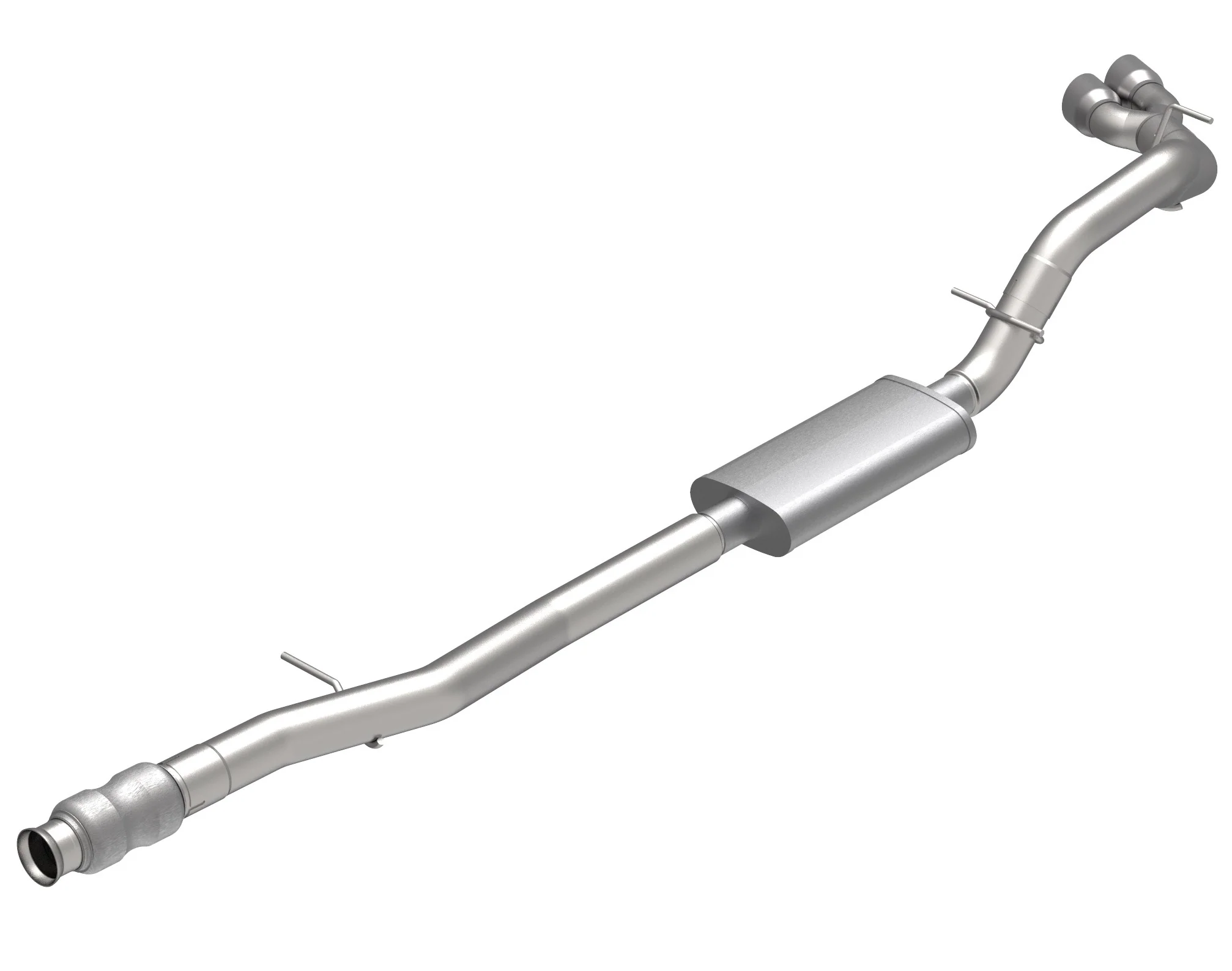 3-1/2" SS Side Exit KRT Cat-Back w/SS Tips. 2019-2020 GM Truck 6.2L. - Image 2