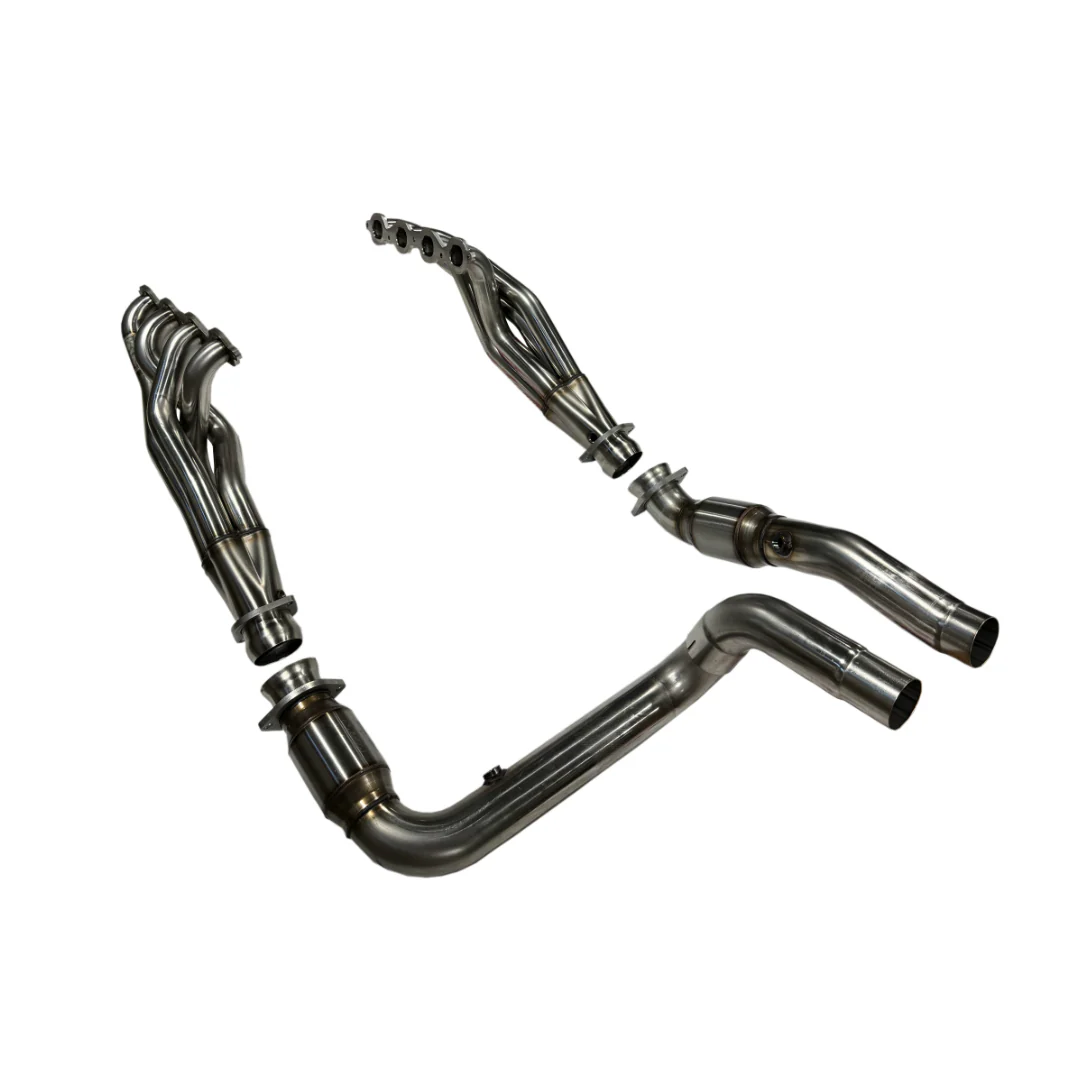 1-7/8" Long Tube Header and GREEN Catted Conn. Kit. 23+ Cadillac Escalade V. - Image 3