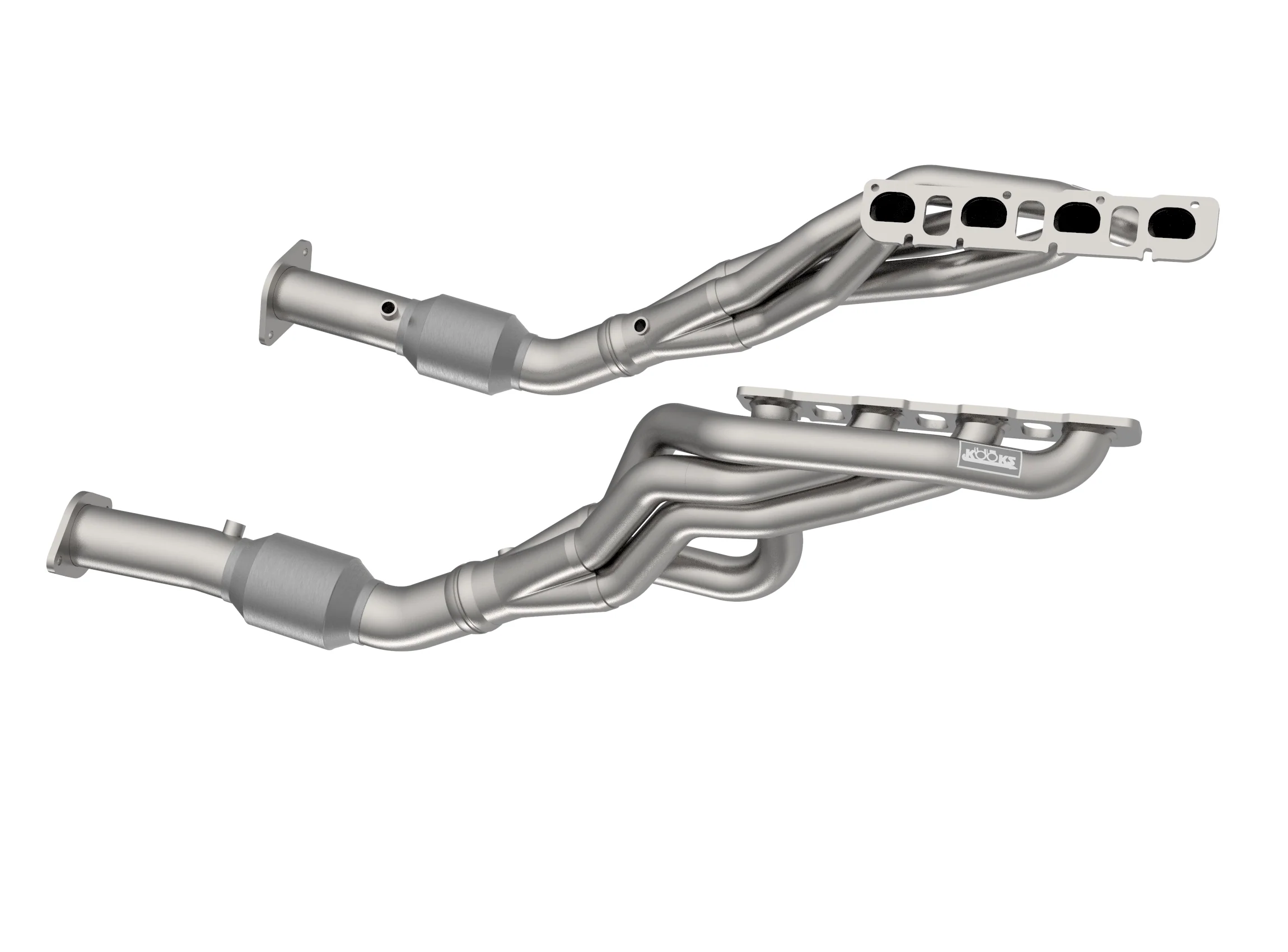 1-7/8" Stainless Header & H.O. GREEN Connections. 2021+ RAM TRX 6.2L HEMI - Image 2