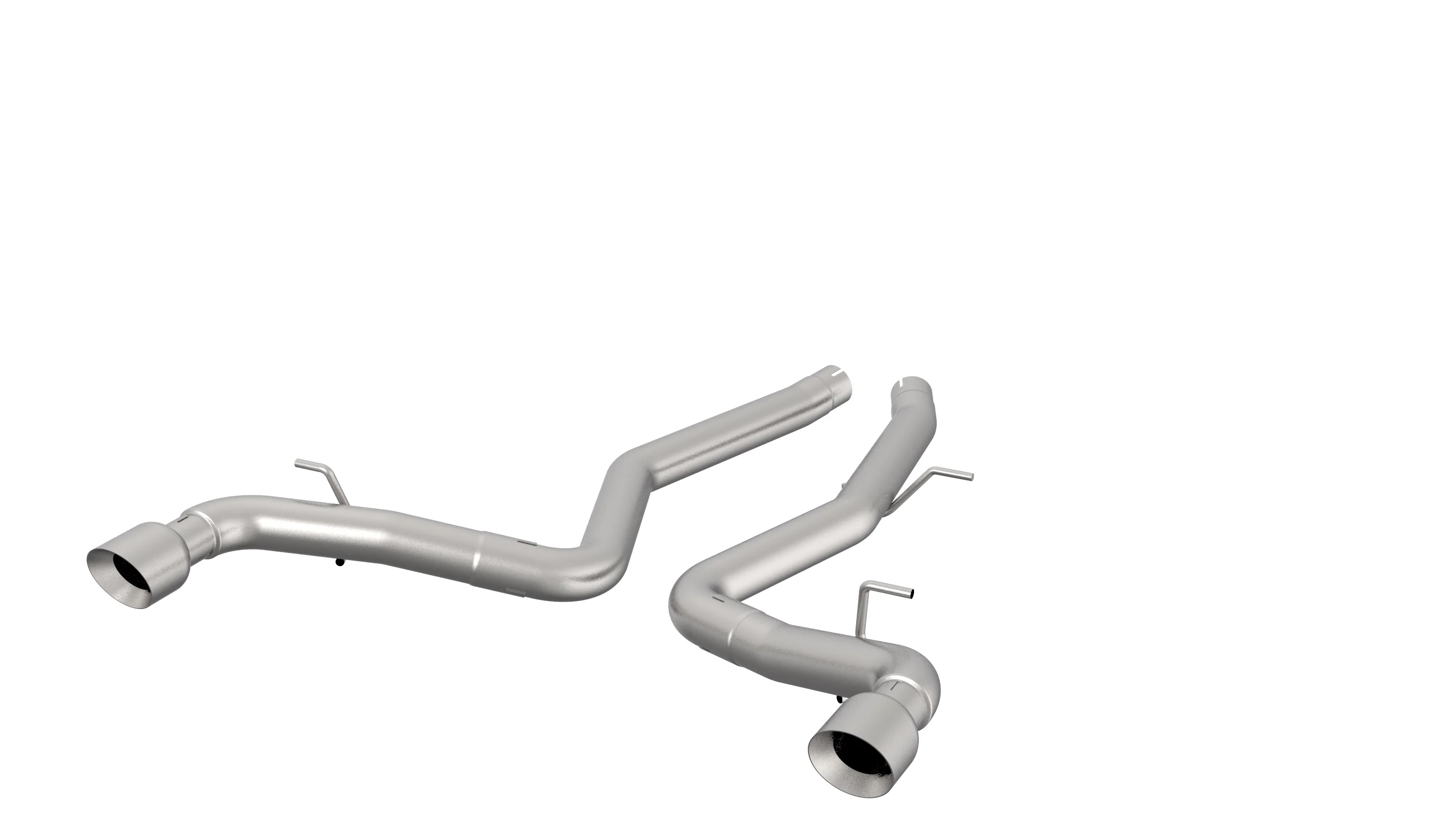 3" Muffler Delete Axle-Back Exhaust with Polished Tips. 2020-2026 Toyota Supra. - Image 3