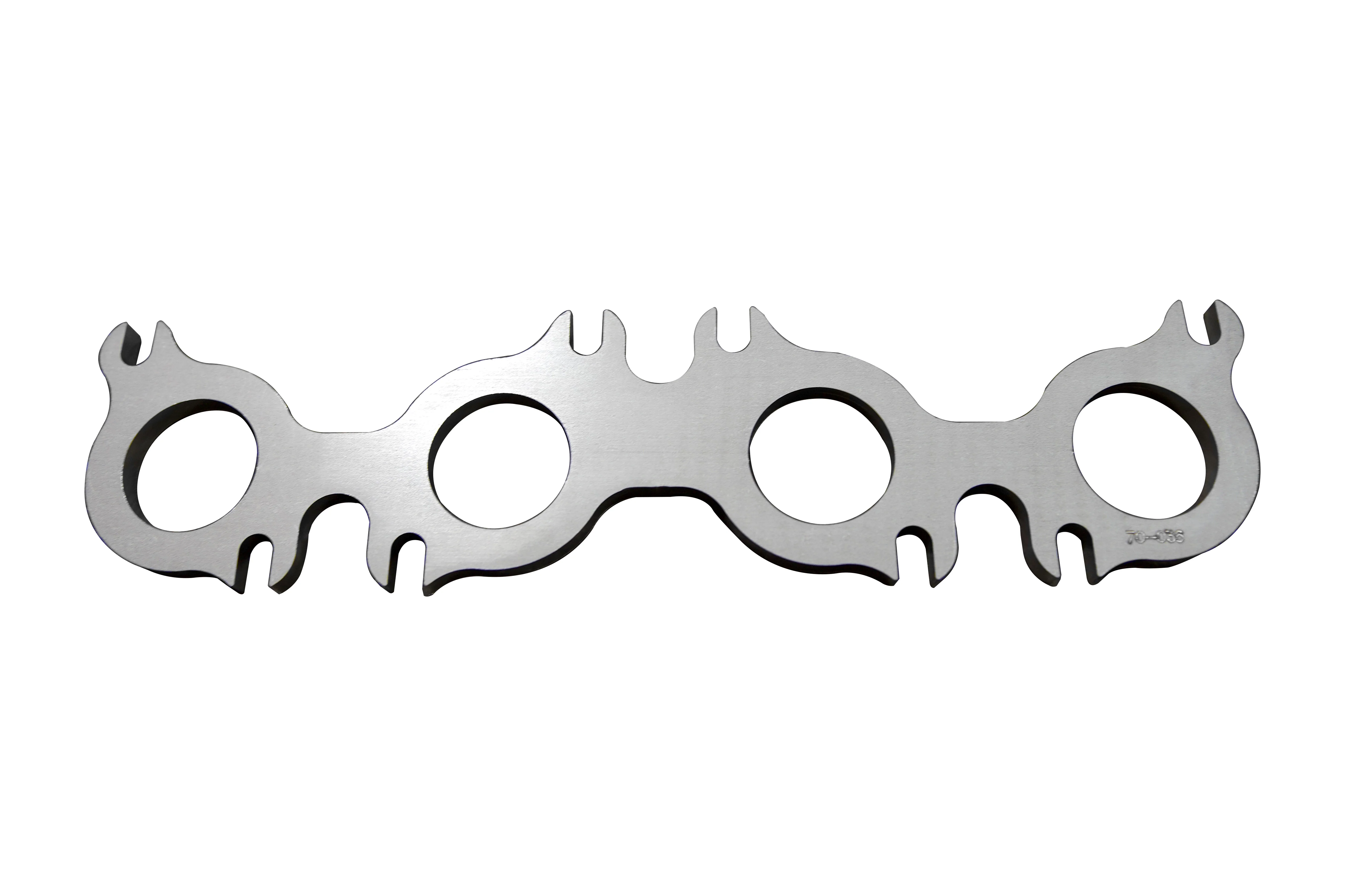 Ford VooDoo Flange - 3/8" Thick Stainless. Ports for 1-3/4" Primaries.