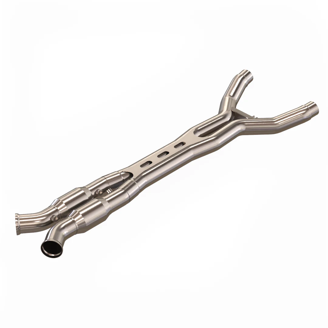 3" SS GREEN Catted ULTRA X Pipe. 2014-2019 Corvette C7. Connects to OEM.