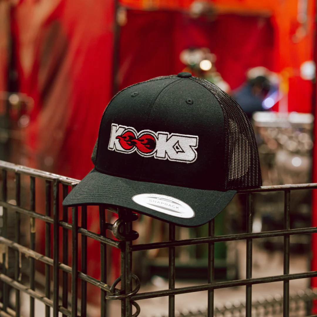 KOOKS Black Snapback - White Logo Hat - Image 4