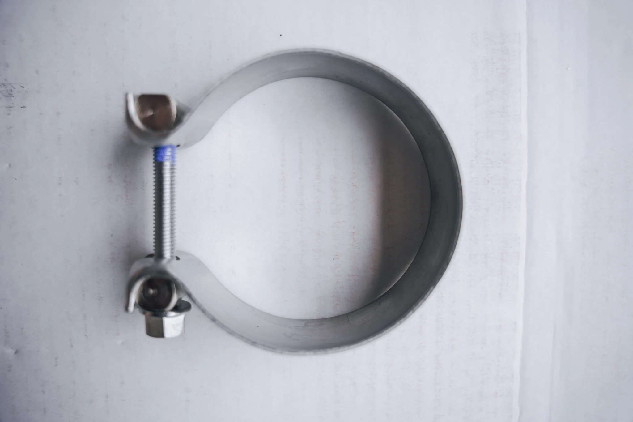3" Stainless Steel Band Clamp for Notched Slip Joint Connections. - Image 3
