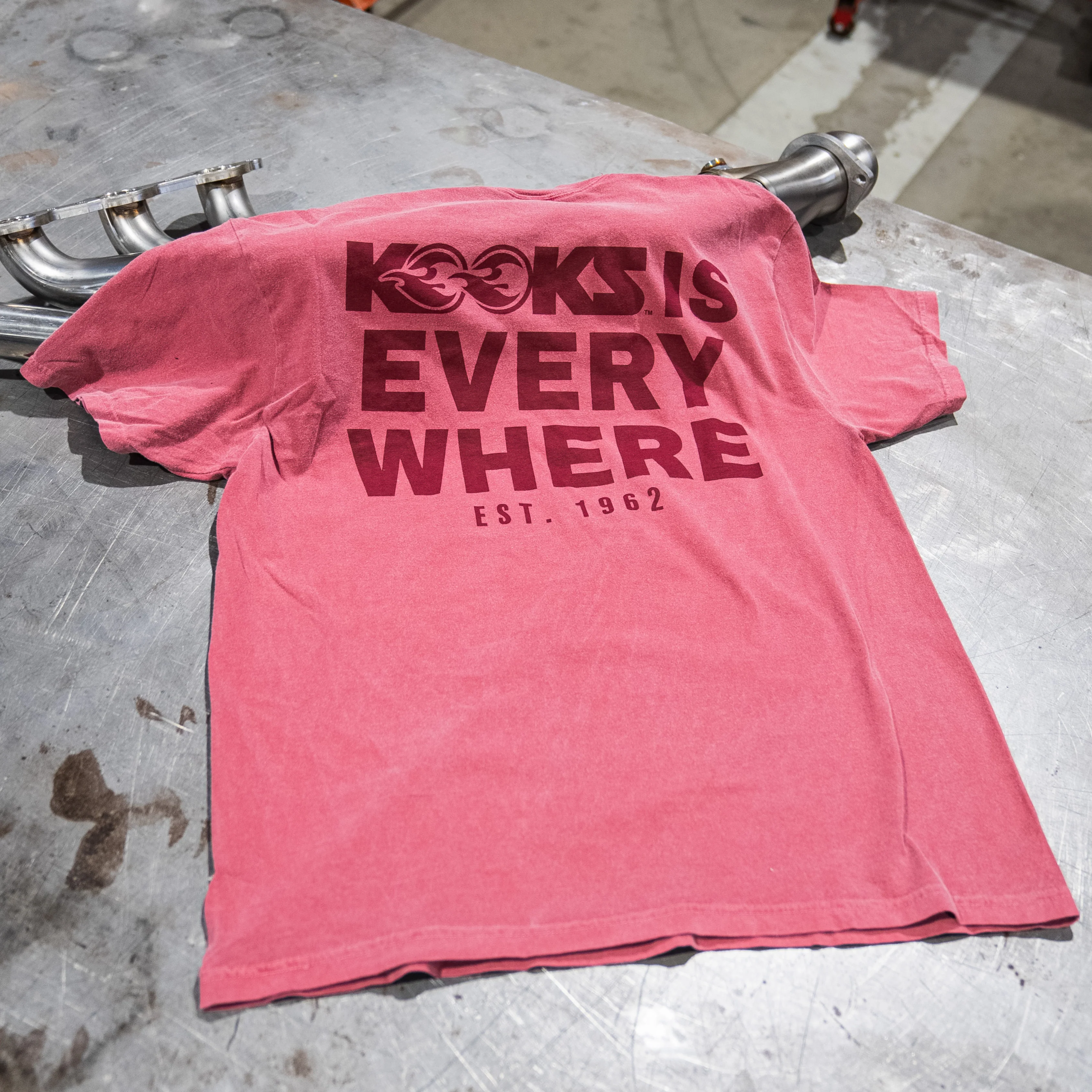 KOOKS Is Everywhere T-Shirt – Red - Image 2