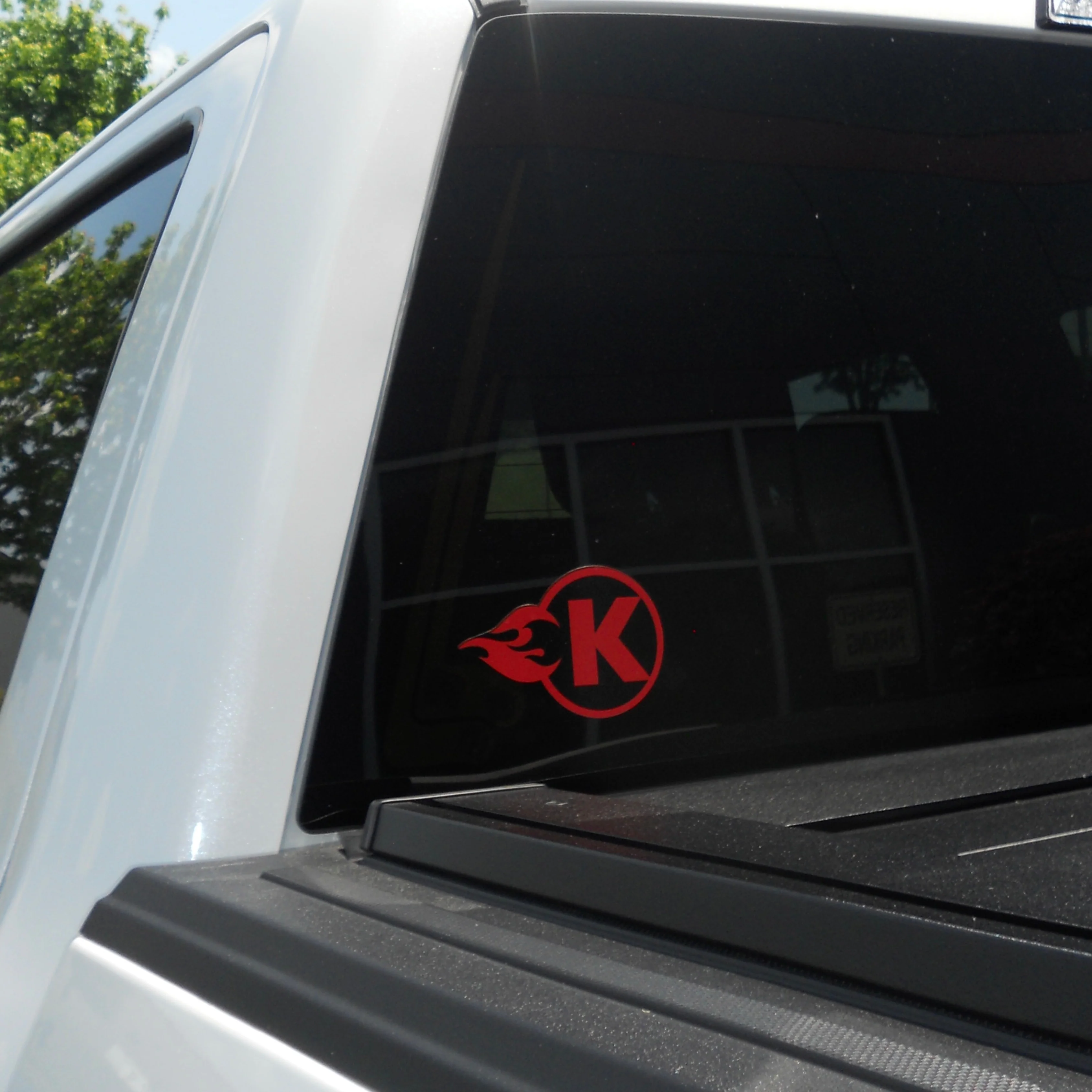 Red 4"x4" K-Flame Sticker